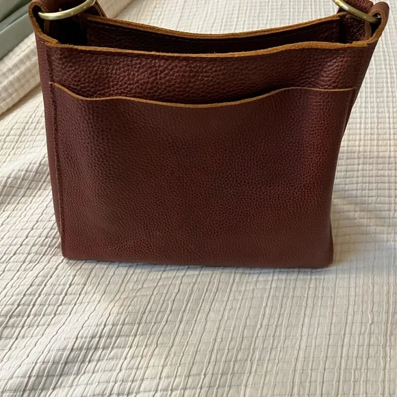 Portland Leather Nutmeg Shoulder Bag - Picture 9 of 11
